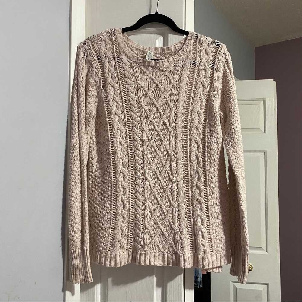 Loose Cable Knit Sweater